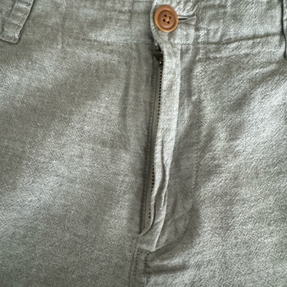 J. Crew Light Grey Linen Shorts | Waist 33 - Picture 2 of 3
